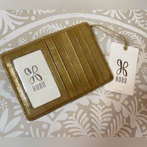 Hobo Euro Slide Card Wallet Holder in Shimmer
